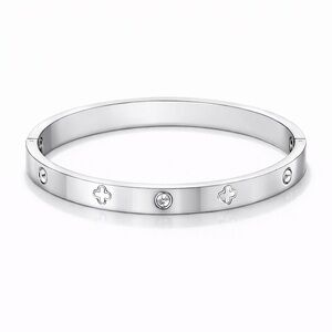 NEW | 18K Gold Plated Silver Bracelet with Cubic Zirconia